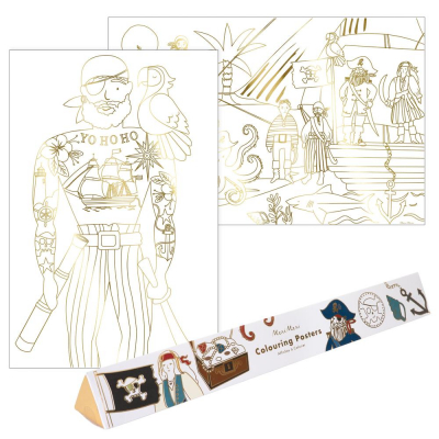 Pirate Colouring Posters|Meri Meri