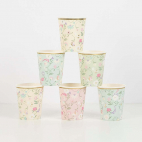 Ladur&eacute;e Paris Floral Cups|Meri Meri