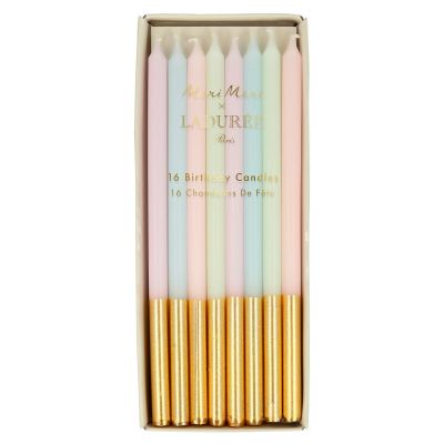 Ladur&eacute;e Paris Gold Leaf Candles|Meri Meri