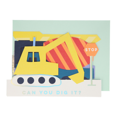 Construction Concertina Card|Meri Meri