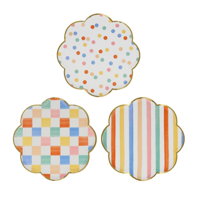 Colourful Pattern Side Plates|Meri Meri