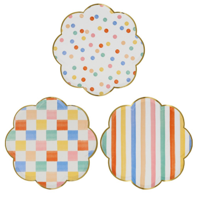 Colourful Pattern Dinner Plates|Meri Meri
