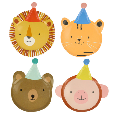 Animal Parade Die Cut Plates|Meri Meri