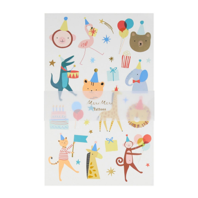 Animal Parade Tattoo Sheet|Meri Meri