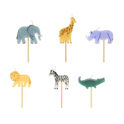 Mini Safari Animal Candles|Meri Meri