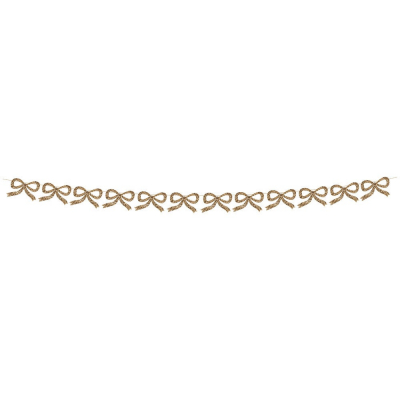 Gold Glitter Bow Garland|Meri Meri