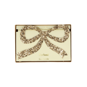 Gold Glitter Bow Garland|Meri Meri