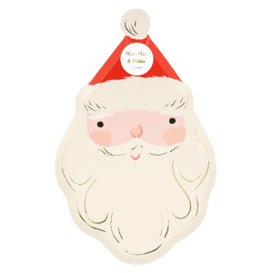 Jolly Christmas Santa Plates|Meri Meri