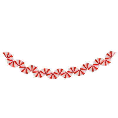 Candy Cane Stripe Honeycomb Garland|Meri Meri