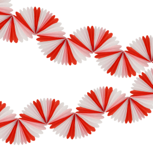 Candy Cane Stripe Honeycomb Garland|Meri Meri
