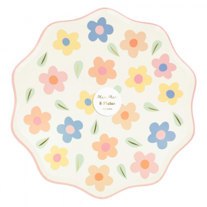 Happy Flowers Dinner Plates|Meri Meri