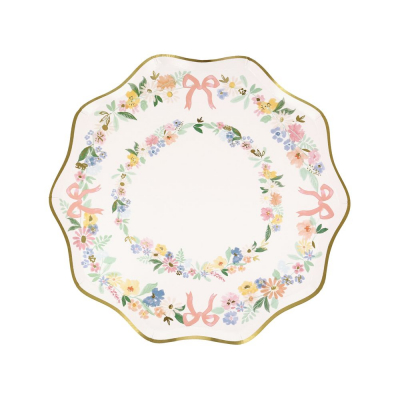 Elegant Floral Side Plates|Meri Meri