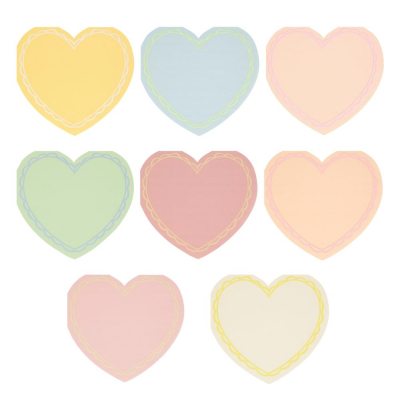 Pastel Heart Large Napkins|Meri Meri