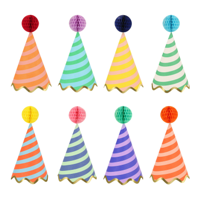 Stripe Party Hats|Meri Meri