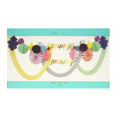 Happy Birthday Honeycomb Garland|Meri Meri