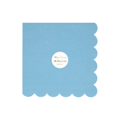 Cornflower Blue Large Napkins|Meri Meri