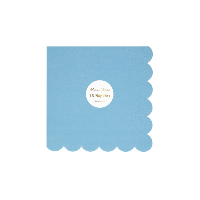 Cornflower Blue Small Napkins|Meri Meri