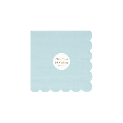 Summer Sky Blue Small Napkins|Meri Meri