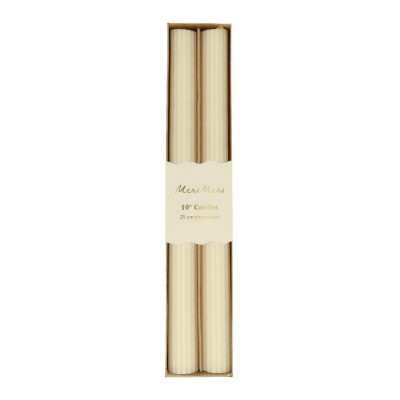 Ivory Table Candles|Meri Meri