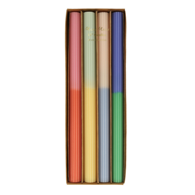 Multi Block Colour Table Candles|Meri Meri
