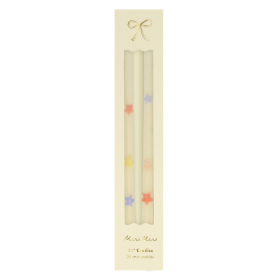 Mixed Star Taper Candles|Meri Meri