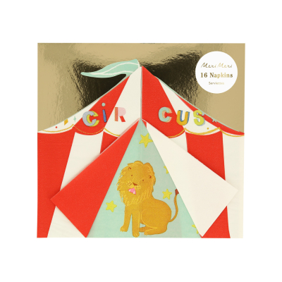 Circus Shaped Big Top Napkins|Meri Meri