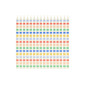 Multi Stripe Candles|Meri Meri