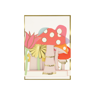 Mushroom Concertina Card|Meri Meri