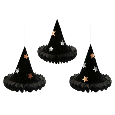 Honeycomb Witch Hat Decorations|Meri Meri