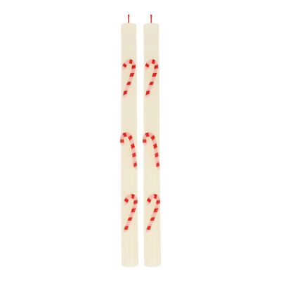 Candy Cane Table Candles|Meri Meri