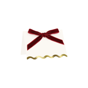 Thanksgiving Velvet Bow Place Cards|Meri Meri