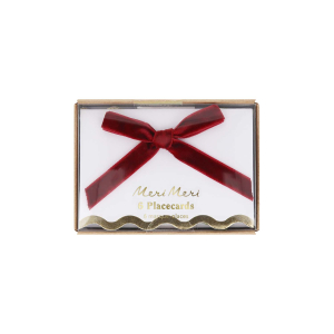 Thanksgiving Velvet Bow Place Cards|Meri Meri