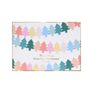 Tissue Paper Christmas Tree Garlands|Meri Meri