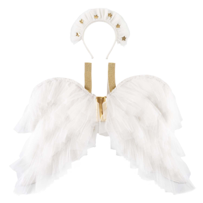 Tulle Ruffle Angel Wings And Headband|Meri Meri