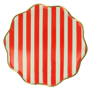 Festive Stripe Dinner Plates|Meri Meri