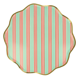 Festive Stripe Dinner Plates|Meri Meri