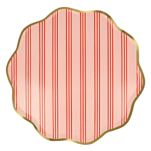 Festive Stripe Dinner Plates|Meri Meri