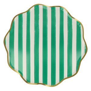 Festive Stripe Dinner Plates|Meri Meri