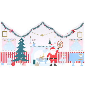 Santas Cabin Sticker Advent Calendar|Meri Meri