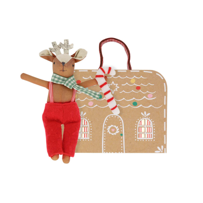 Reindeer Mini Doll And Suitcase|Meri Meri