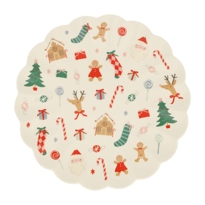 Jolly Christmas Melamine Large Plate|Meri Meri