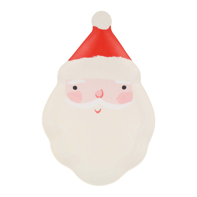 Melamine Santa Plate|Meri Meri