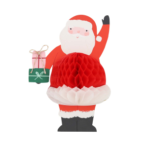Honeycomb Santa Stand Up Card|Meri Meri