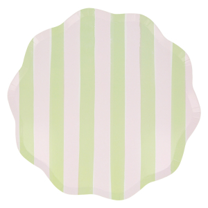 Pastel Stripe Dinner Plates|Meri Meri