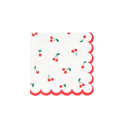 Cherry Pattern Small Napkins|Meri Meri