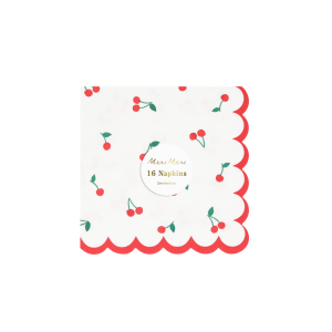 Cherry Pattern Small Napkins|Meri Meri