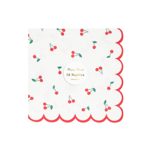 Cherry Pattern Large Napkins|Meri Meri