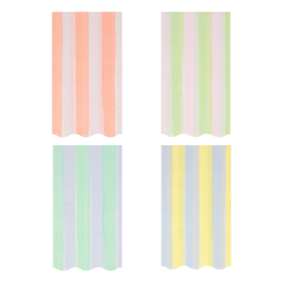 Pastel Stripe Guest Napkins|Meri Meri