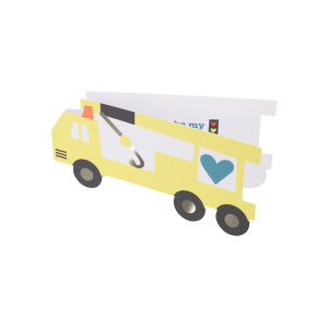 Truck Kids Valentines Cards And Stickers Set|Meri Meri