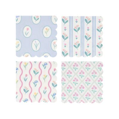 Flower Pattern Small Napkins|Meri Meri